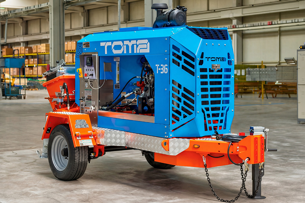 TOMA T-36 High Pressure Shotcrete and Concrete Pump